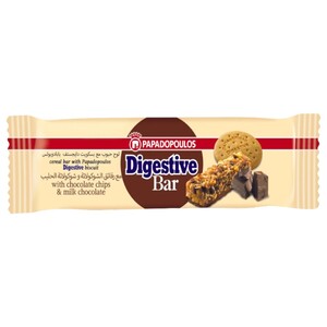 Papadopoulos Digestive Bar With Chocolate 28G