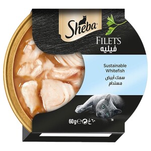 Sheba Fillets White Fish 60G