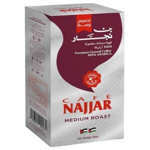 Najjar Ground Coffee Medium Roast Plain 200G