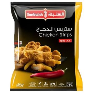 Sunbulah Breaded Chicken Strips Spicy 750G