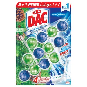 Dac Toilet Cleaner Power Active Pine 3 Pieces 150G
