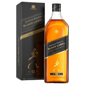 Johnnie Walker Black Label Whisky Aged 12 Years 1.75L