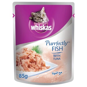 Whiskas Cat Food Purrfectly Tuna 85G