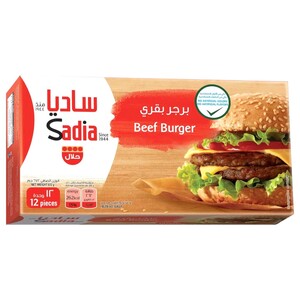 Sadia Frozen Beef Burger 12 Pieces 672G