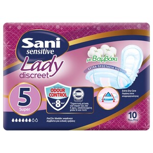 Sani Lady Sensitive Super No5 10 Pieces