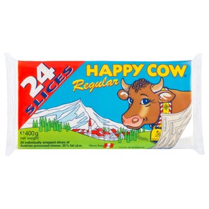 Happy Cow 24 Slice Cheese Regular 400G