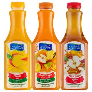 Al Rawabi Fruit Juice Assorted 3 Pieces 800Ml