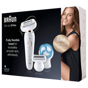 Braun Epilator Silk Épil 9 Flex 9010 Wet & Dry 6 Extras
