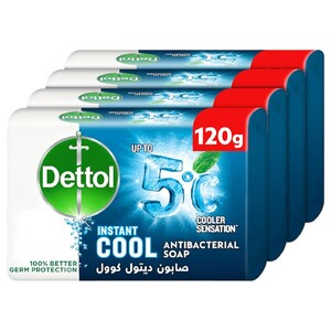 Dettol Anti-Bacterial Soap Cool 120G X4