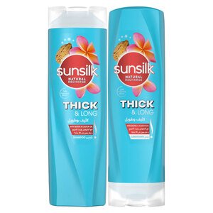 Sunsilk Shampoo Thick & Long Natural 400Ml + Conditioner 320Ml