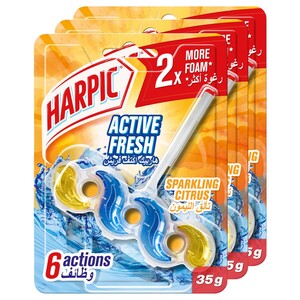 Harpic Active Fresh Sparkling Citrus 35G X3