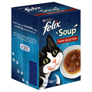 Felix Soup Cat Food Farm Selection 48G X6