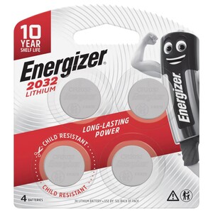 Energizer Lithium Coin Battery 4 Pieces Cr2032 Bp4