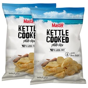 Master Kettle Cooked Potato Chips Salt 170G X2