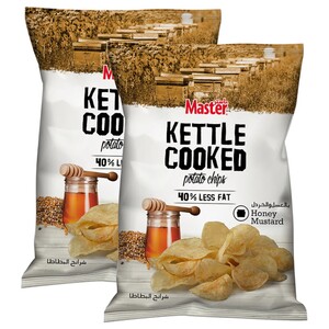 Master Kettle Cooked Potato Chips Honey Mustard 170G X2