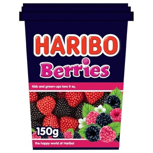 Haribo Gummy Berries Tins 150G