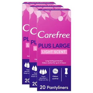 Carefree Panty Liner Maxi 20Pcs X3