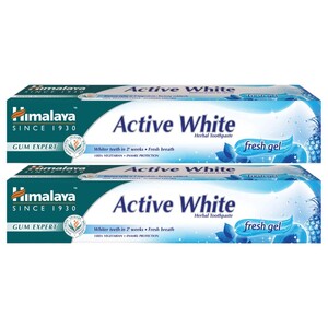 Himalaya Toothpaste Active White Fresh Gel 100Ml X2