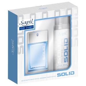 Sapil Eau De Toilette For Men Solid 100Ml + Deodorant 150Ml