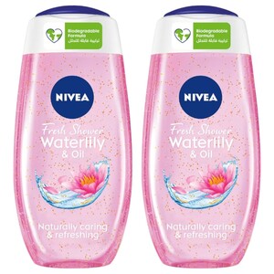 Nivea Shower Water Lilly & Oil 250Ml X2