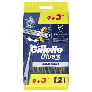 Gillette Blue 3 Comfort Disposable Razor 9+3
