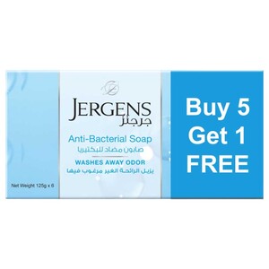 Jergens Soap Anti Bacterial 125G X6