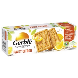 Gerble Biscuit Pavot Citron 200G