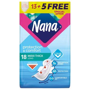 Nana Protection & Comfort Maxi Thick Long 13 +5 Free