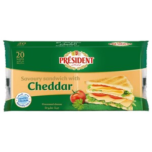 Président Sliced Sandwich With Cheddar Cheese 400G