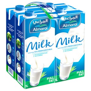 Almarai Milk Full Fat 1L X4