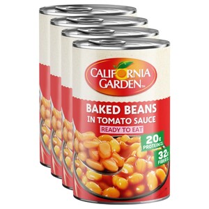 California Garden Baked Beans In Tomato Sauce 415G X4