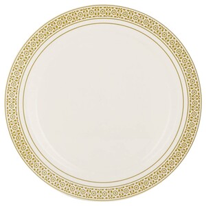 Falcon White & Gold Mosaic Round 19Cm Plastic Plates