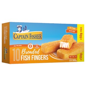 Captain Fisher Fish Fingers 10Pcs 300G