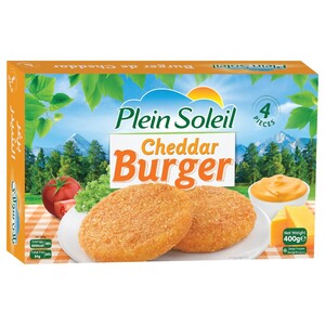 Plein Soleil Frozen Cheddar Burger 4 Pieces 400G