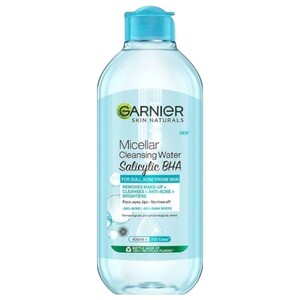 Garnier Skin Naturals Micellar Cleansing Water Salicylic Bha For Dull, Acne Prone Skin 400Ml
