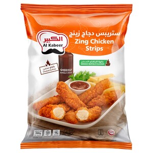 Al Kabeer Frozen Zing Chicken Strips Smoked Buffalo 700G