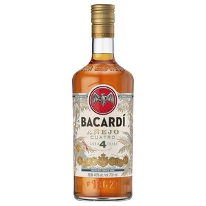 Bacardi Anejo Cuatro Aged 4 Years 700Ml
