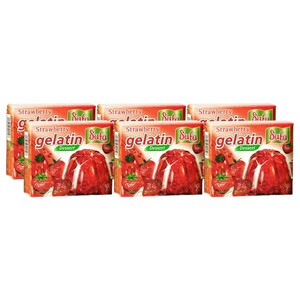 Safa Gelatin Dessert Strawberry 75G X6