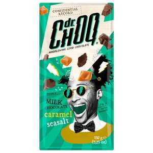 Dr Choq Milk Chocolate Caramel Seasalt Bar 150G