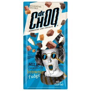 Dr Choq Milk Chocolate Brownie Fudge Bar 150G