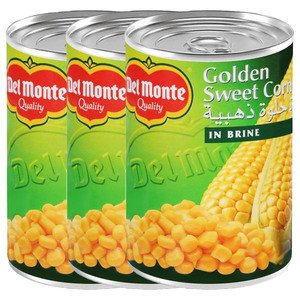 Del Monte Golden Sweet Corn In Brine 410G X3