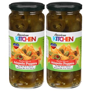 American Kitchen Sliced Jalapeno Peppers 453G X2