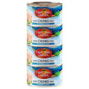 California Garden Light Chunk Tuna In Water 170G X4