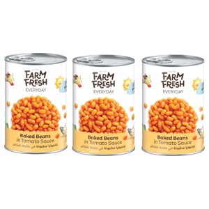 Farm Fresh Baked Beans In Tomato Sauce 420G X3