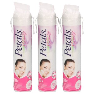 Petals Beauty Make Up Pads 80Pcs X3