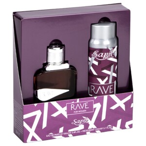 Sapil Eau De Parfum Rave Women 100Ml + Deodorant Spray 150Ml