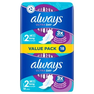 Always Ultra Long Plus 18 Pieces