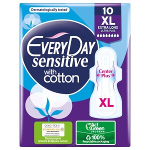 Everyday Sensitive Ulra Plus Extra Long 10 Pieces