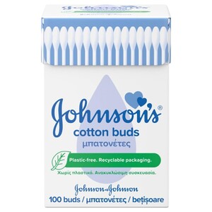 Johnson's Baby Cotton Buds Plastic Free 100 Pieces