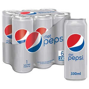 Pepsi Carbonated Soft Drink Diet 330Ml X6